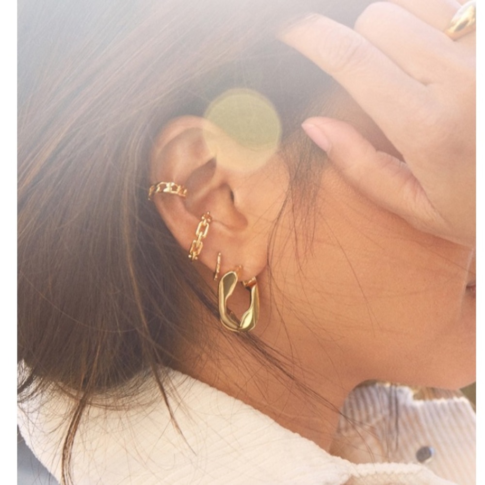 MICHEL Chain Link Hoops! - Picture 8 of 8